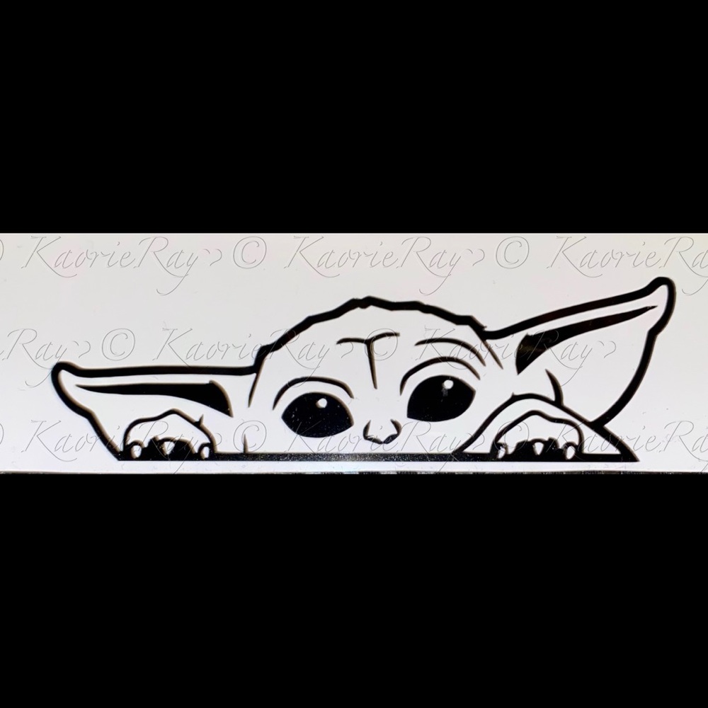 Baby Yoda Vinyl Car Laptop Window Wall Decal